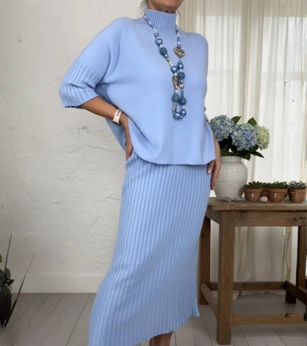 Marlene™ - Strick-Set mit Geripptem Rock